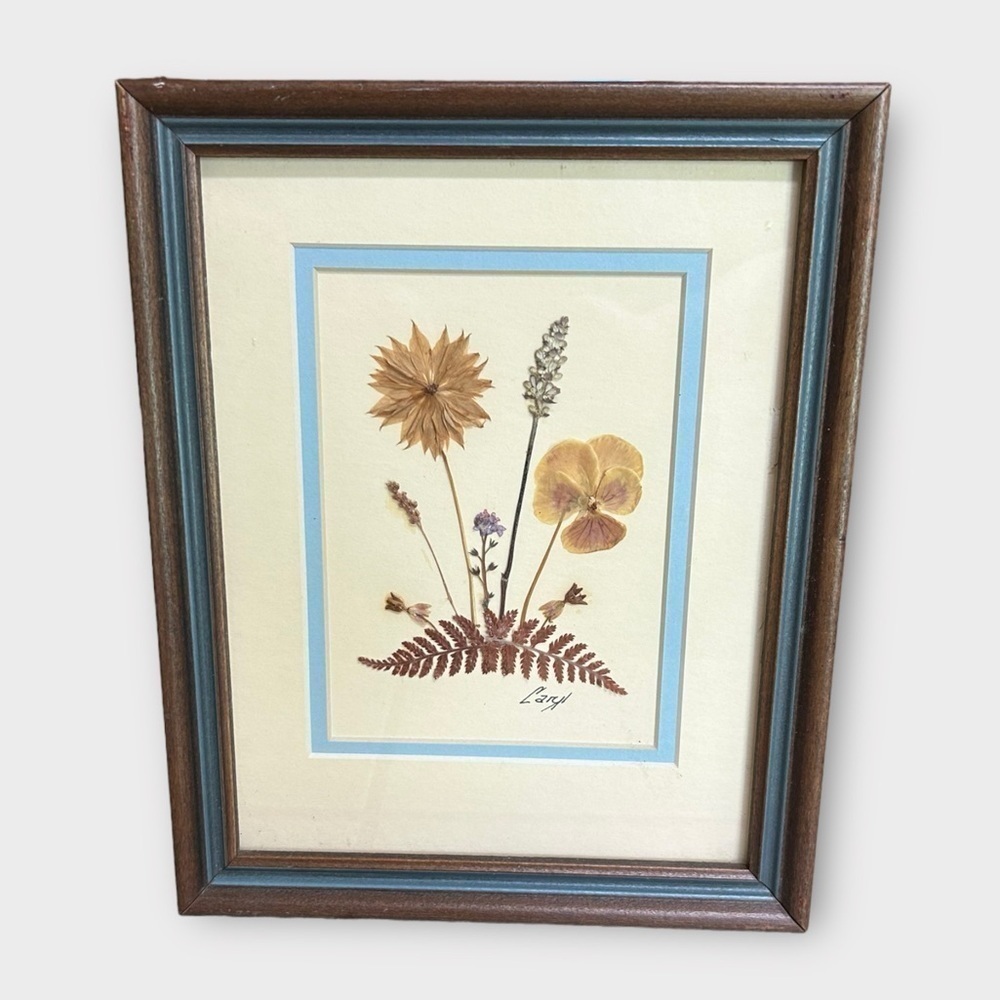 Vintage dried flower cottagecore picture by Caryl A. Pohland 8x10